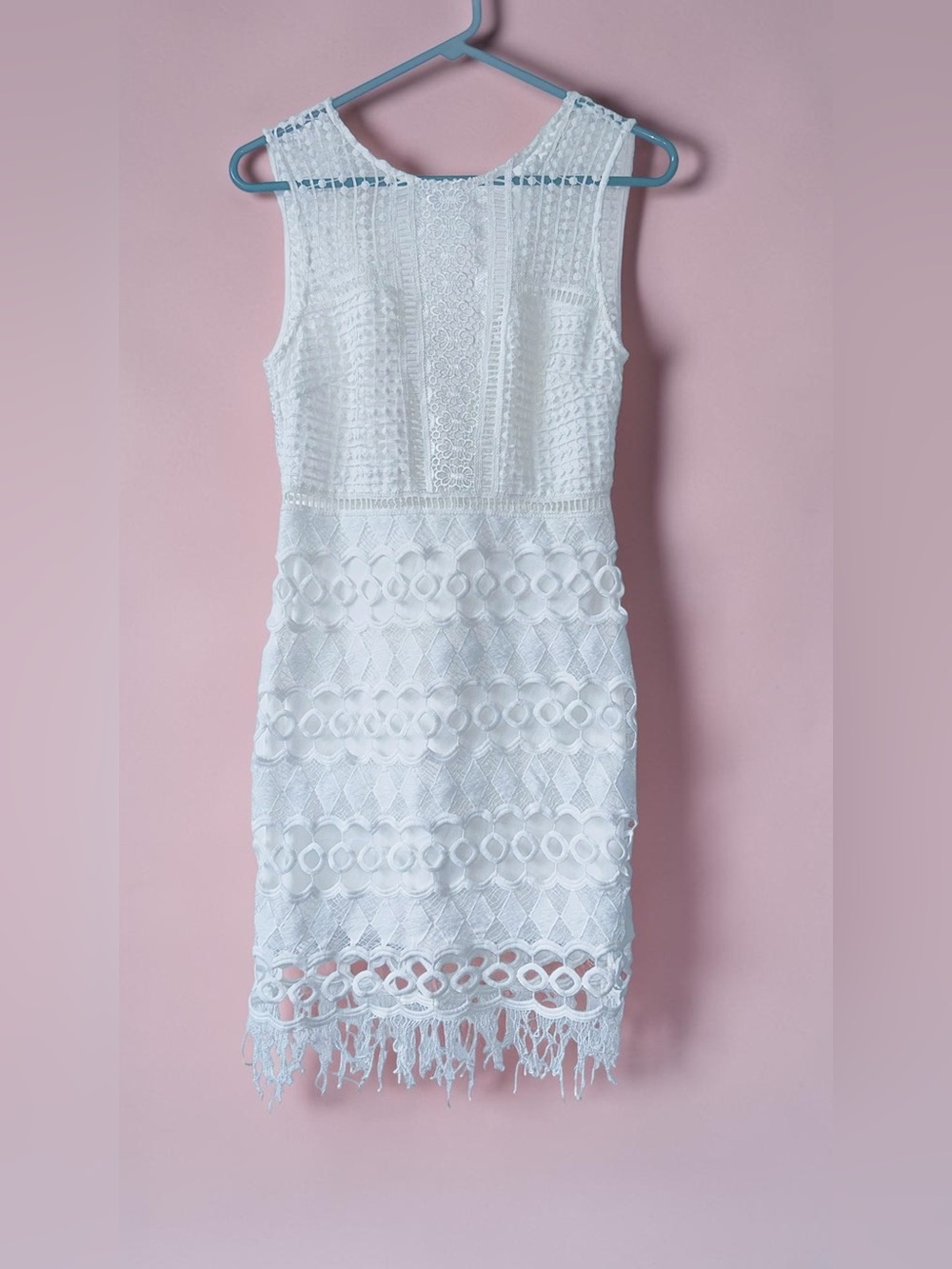 Mustard Seed White Crochet Lace Dress size XS